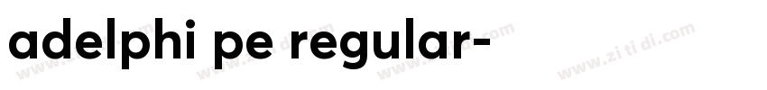 adelphi pe regular字体转换